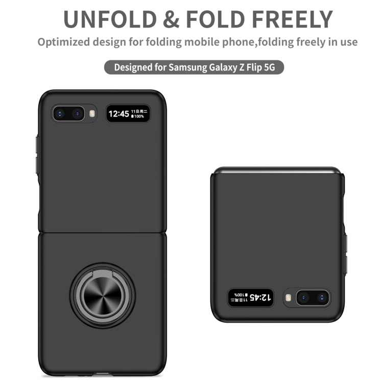 Bakskal med mobilring till Samsung Galaxy Z Flip 5G - Svart