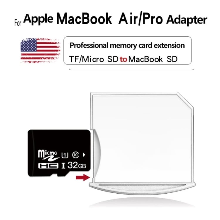 Adapter Micro-SD/TF till SD för MacBook Air/Pro