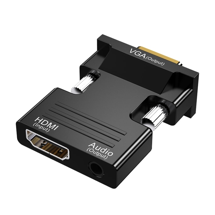 HDMI-hona till VGA-hane med AUX-uttag