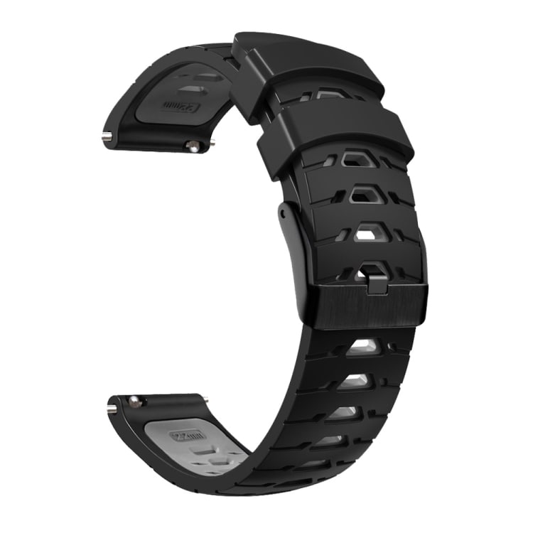 Silikonarmband till Samsung Galaxy Watch 4 / Watch 4 Classic - Svart/Grå