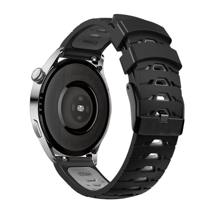 Silikonarmband till Samsung Galaxy Watch 42mm - Svart/Grå