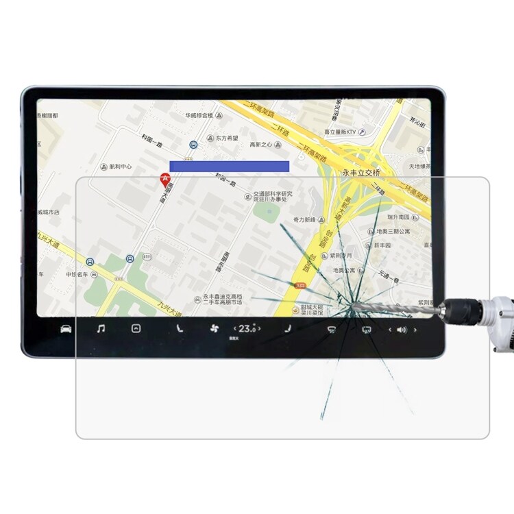 Tempererat Skärmskydd för Tesla GPS-navigator 15.6