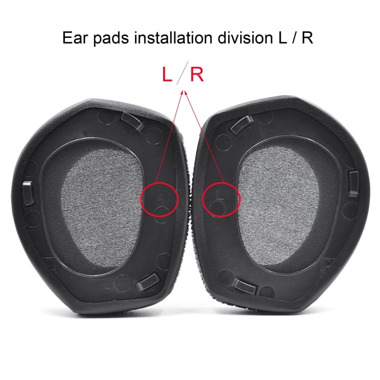 Mjuka Öronkuddar till Sennheiser HDR RS165 / RS175 / RS185 / RS195 - Svart