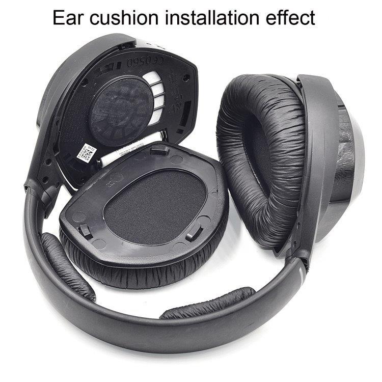 Mjuka Öronkuddar till Sennheiser HDR RS165 / RS175 / RS185 / RS195 - Svart