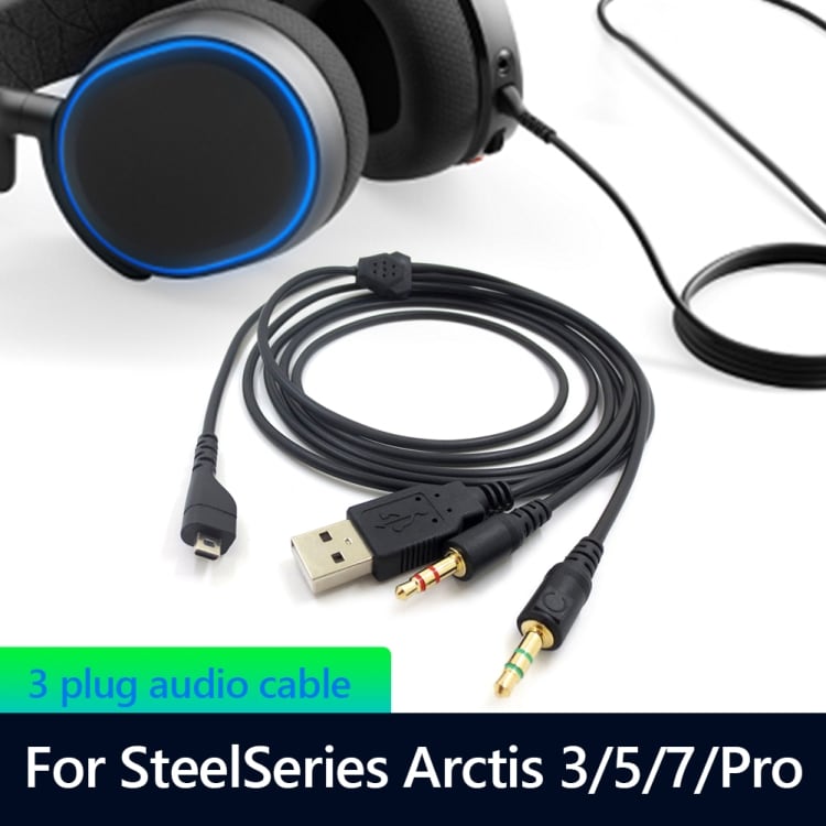 Ljudkabel för PC till SteelSeries Arctis 3 / 5 / 7 / Pro