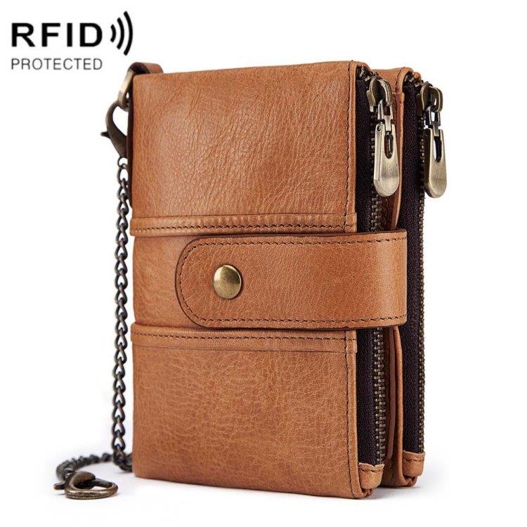 RFID Plånbok i retrodesign - Brun