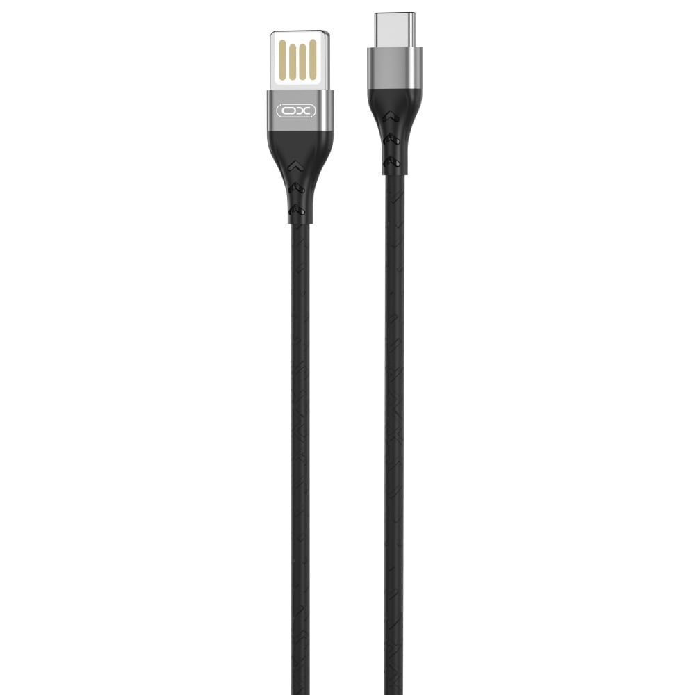 XO Laddningskabel USB - USB-C 2.4A 1m - Svart/Grå