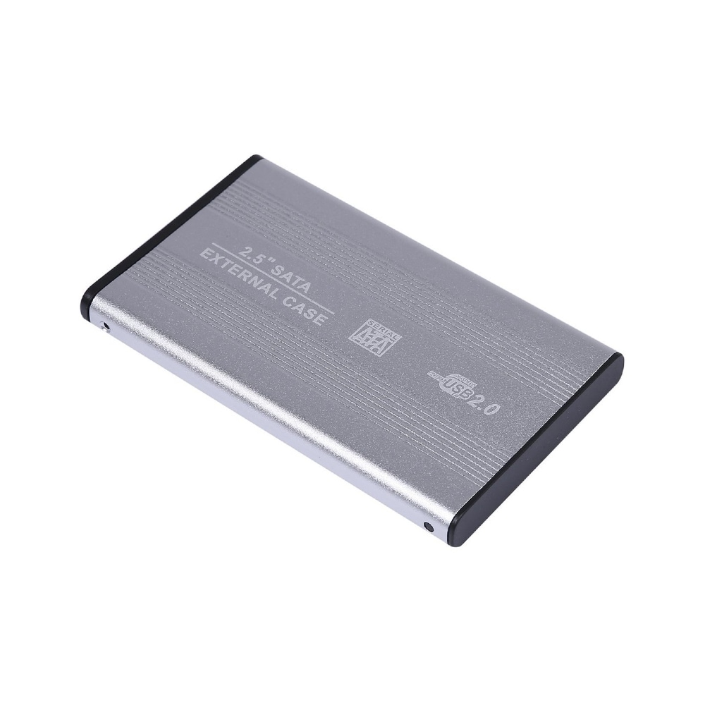 Reekin Extern hårddiskkabinett 2,5" Sata USB 2.0 - 1TB silver