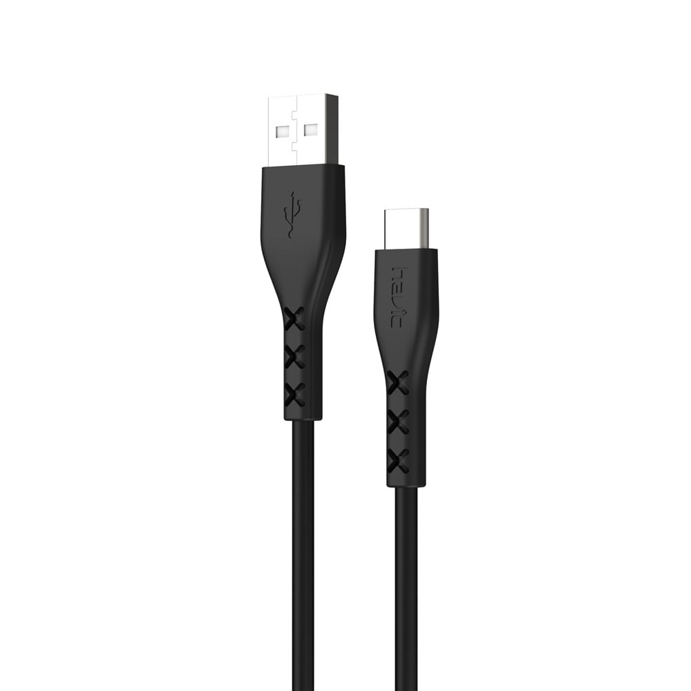 HAVIT laddkabel USB - USB-C  1,0m 2,0A  - svart