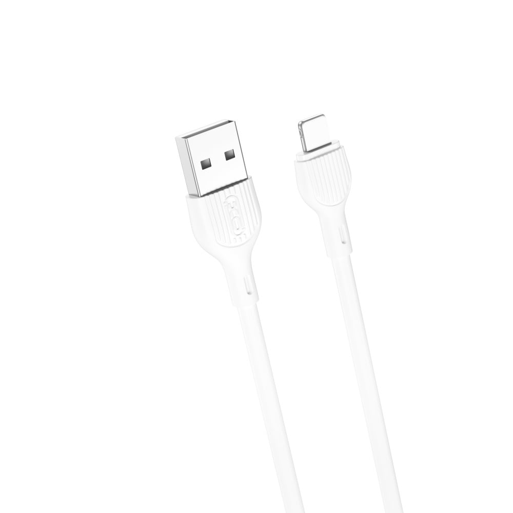 XO USB - iPhone 1,0m 2.1A - vit