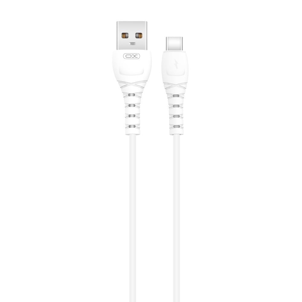 XO-laddkabel USB - USB-C 1,0m 3A - vit
