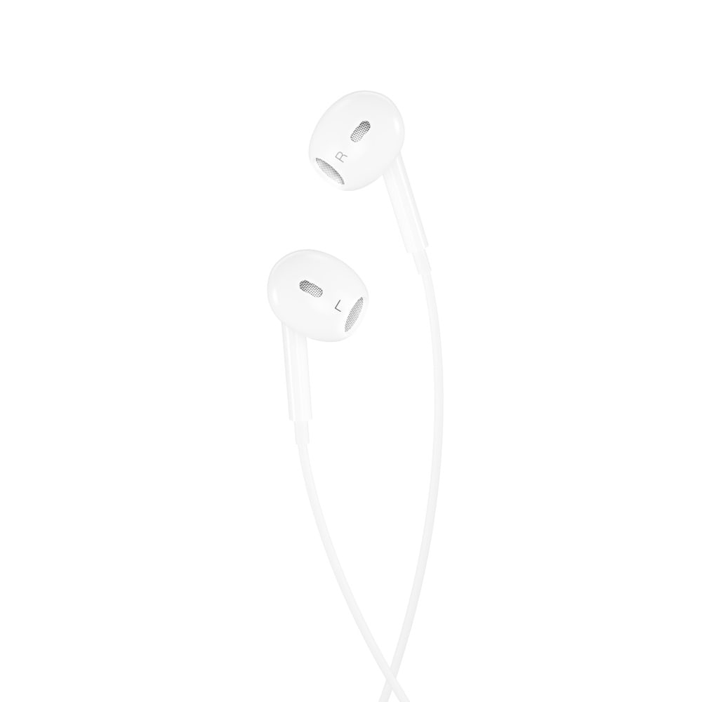XO In-ear hörlurar med AUX - vit