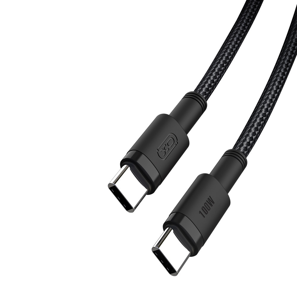XO USB Typ-C - USB Typ-C med Power Delivery - 1,5m 100W - svart