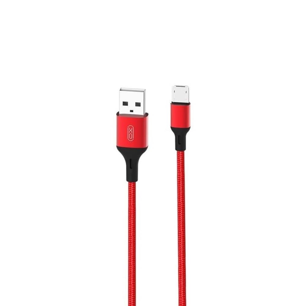 XO USB - microUSB 2,0 m 2,4A - röd
