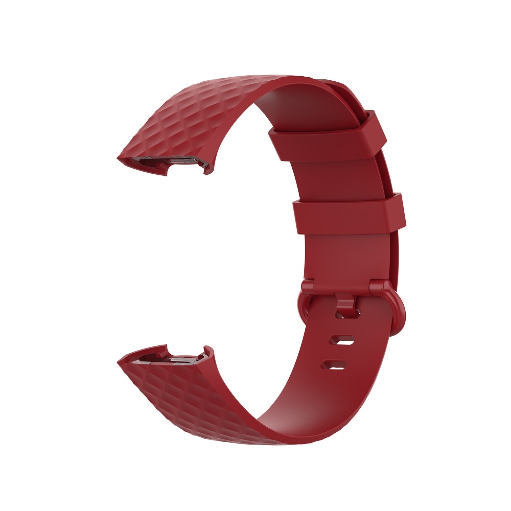 Silikonarmband Fitbit Charge 4 / Charge 3 / Charge 3 SE - stl. S Röd