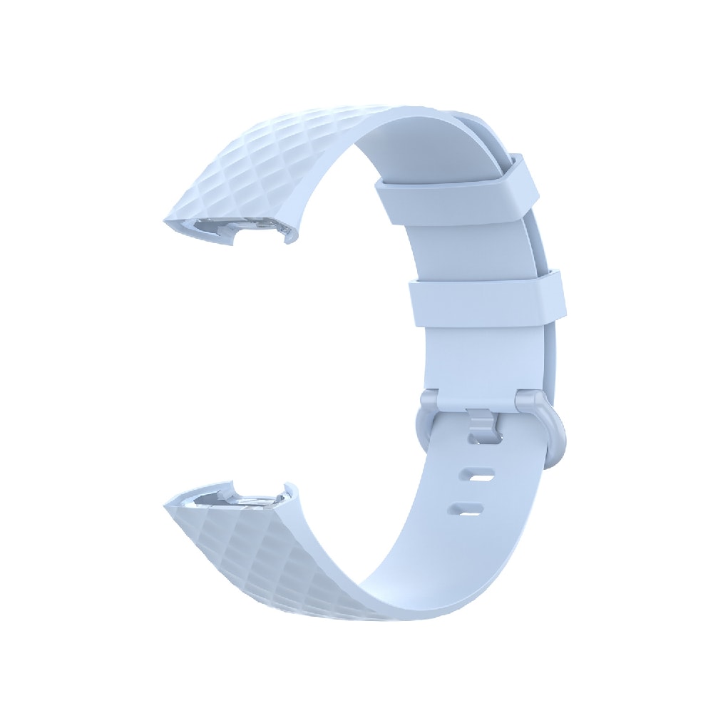 Silikonarmband Fitbit Charge 4 / Charge 3 / Charge 3 SE - stl. S Ljusblå