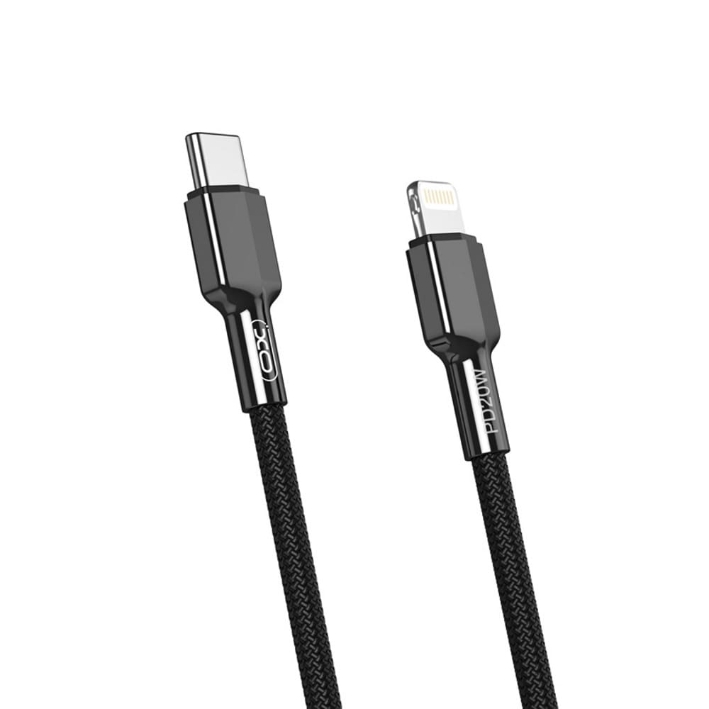 XO USB-kabel PD20W  USB Typ C - Lightning 1m - Svart