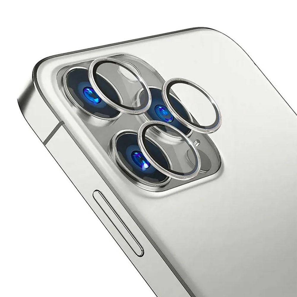 3mk Linsskydd till kamera iPhone 14 Plus / 14 Pro Max - Silver