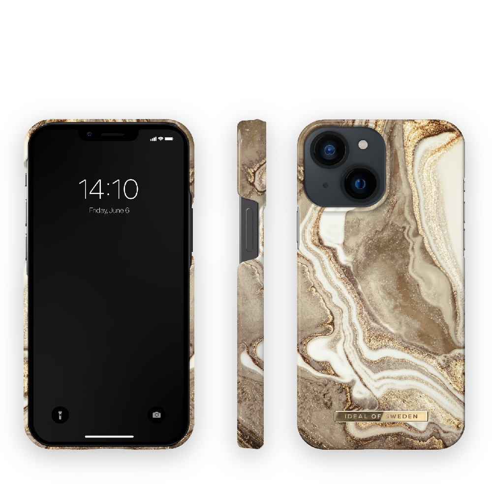IDEAL OF SWEDEN Mobilskal Golden Sand Marble till iPhone 13 mini