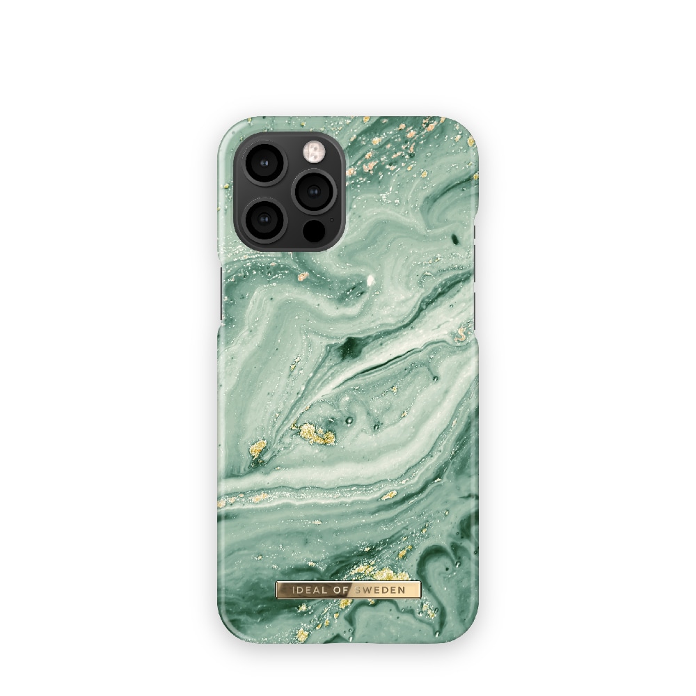 IDEAL OF SWEDEN Mobilskal Mint Swirl Marble till iPhone 12 Pro Max