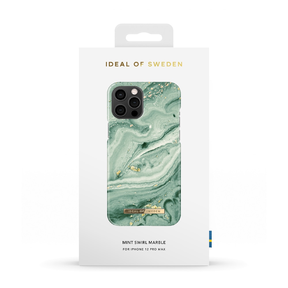 IDEAL OF SWEDEN Mobilskal Mint Swirl Marble till iPhone 12 Pro Max