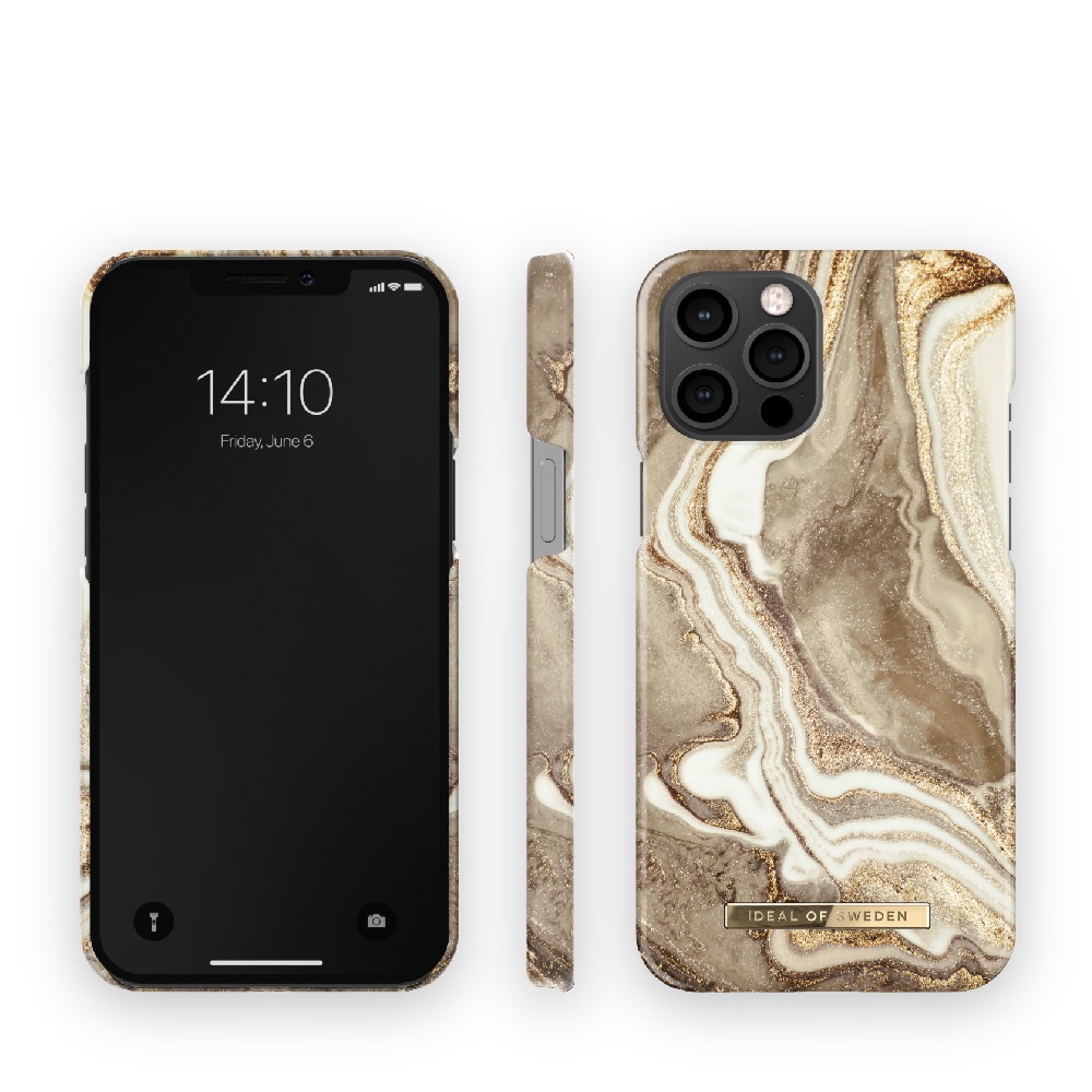 IDEAL OF SWEDEN Mobilskal Golden Sand Marble till iPhone 12 Pro Max