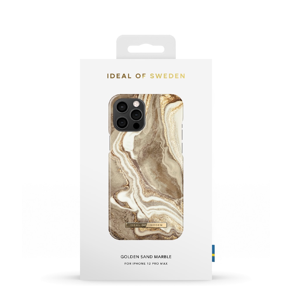 IDEAL OF SWEDEN Mobilskal Golden Sand Marble till iPhone 12 Pro Max