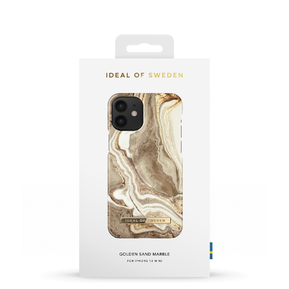 IDEAL OF SWEDEN Mobilskal Golden Sand Marble till iPhone 12 mini