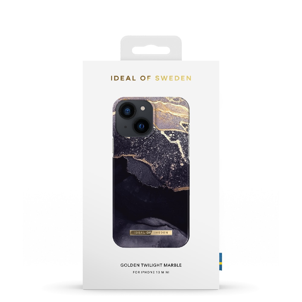 IDEAL OF SWEDEN Mobilskal Golden Twilight Marble till iPhone 13 mini