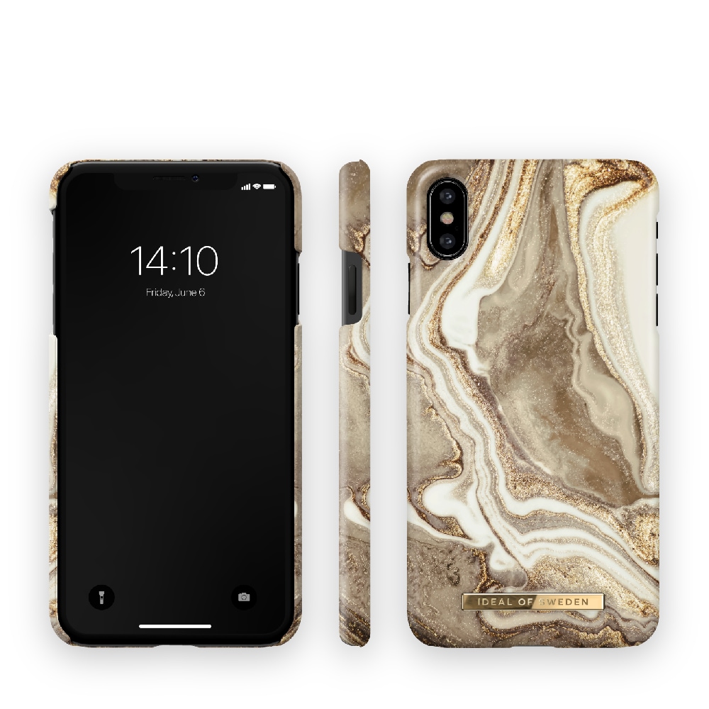 IDEAL OF SWEDEN Mobilskal Golden Sand Marble till iPhone X/XS
