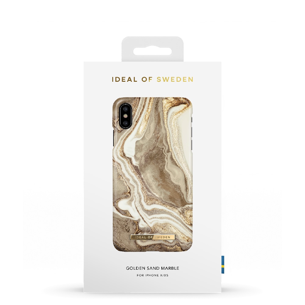 IDEAL OF SWEDEN Mobilskal Golden Sand Marble till iPhone X/XS