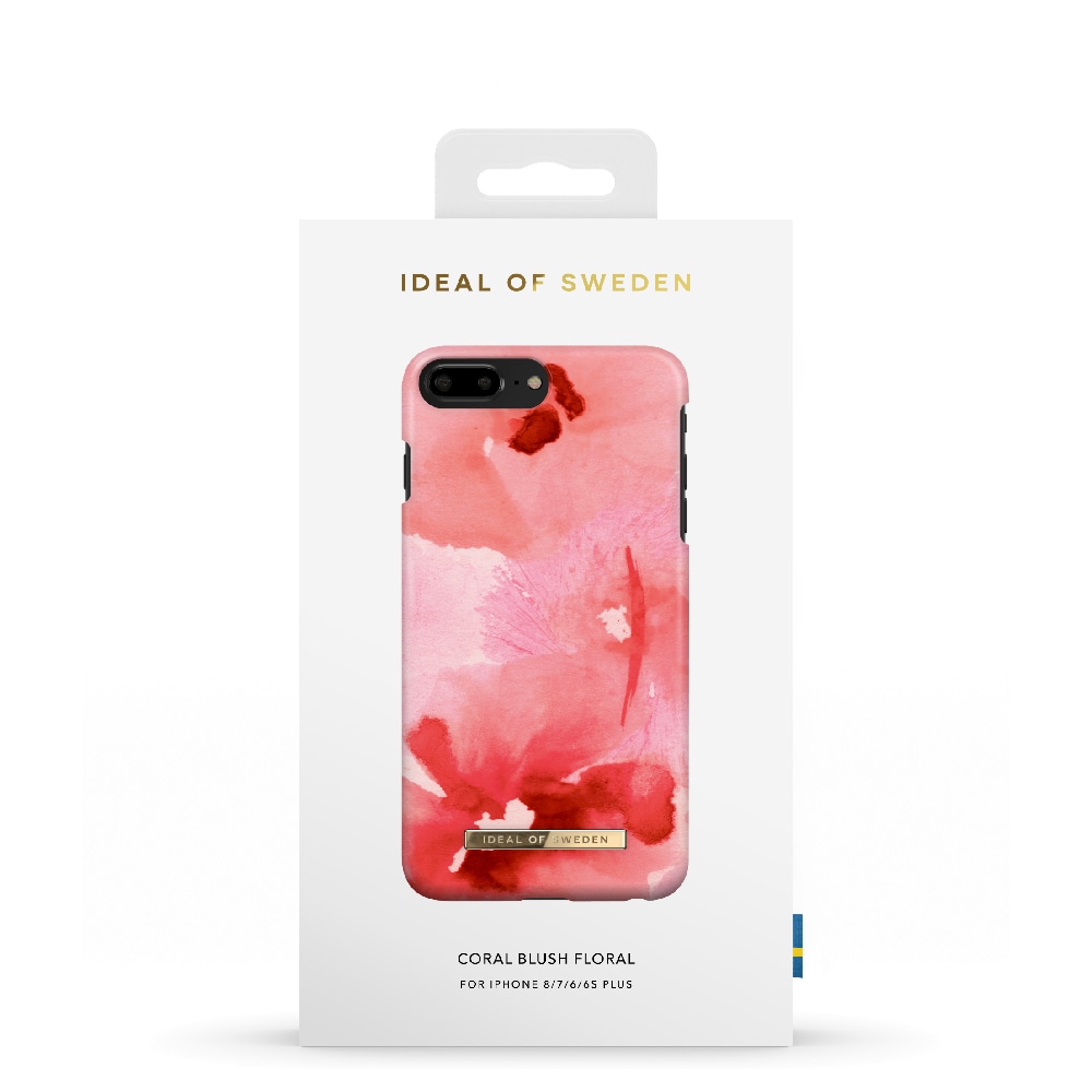 IDEAL OF SWEDEN Mobilskal Coral Blush Floral till iPhone 8/7/6/6s Plus