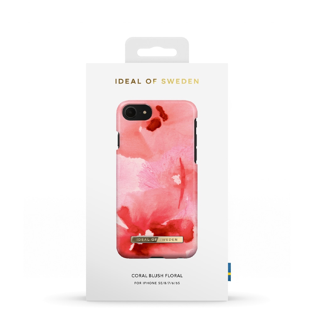 IDEAL OF SWEDEN Mobilskal Coral Blush Floral till iPhone SE/8/7/6/6s