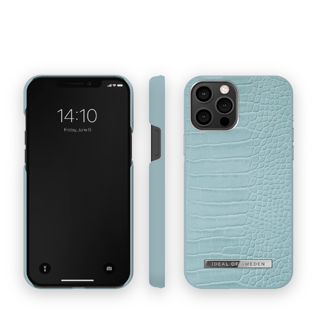 IDEAL OF SWEDEN Mobilskal Soft Blue Croco till iPhone 12 Pro Max