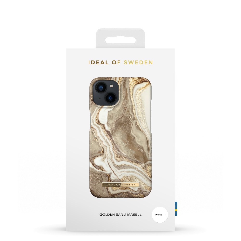 IDEAL OF SWEDEN Mobilskal Golden Sand Marble till iPhone 13