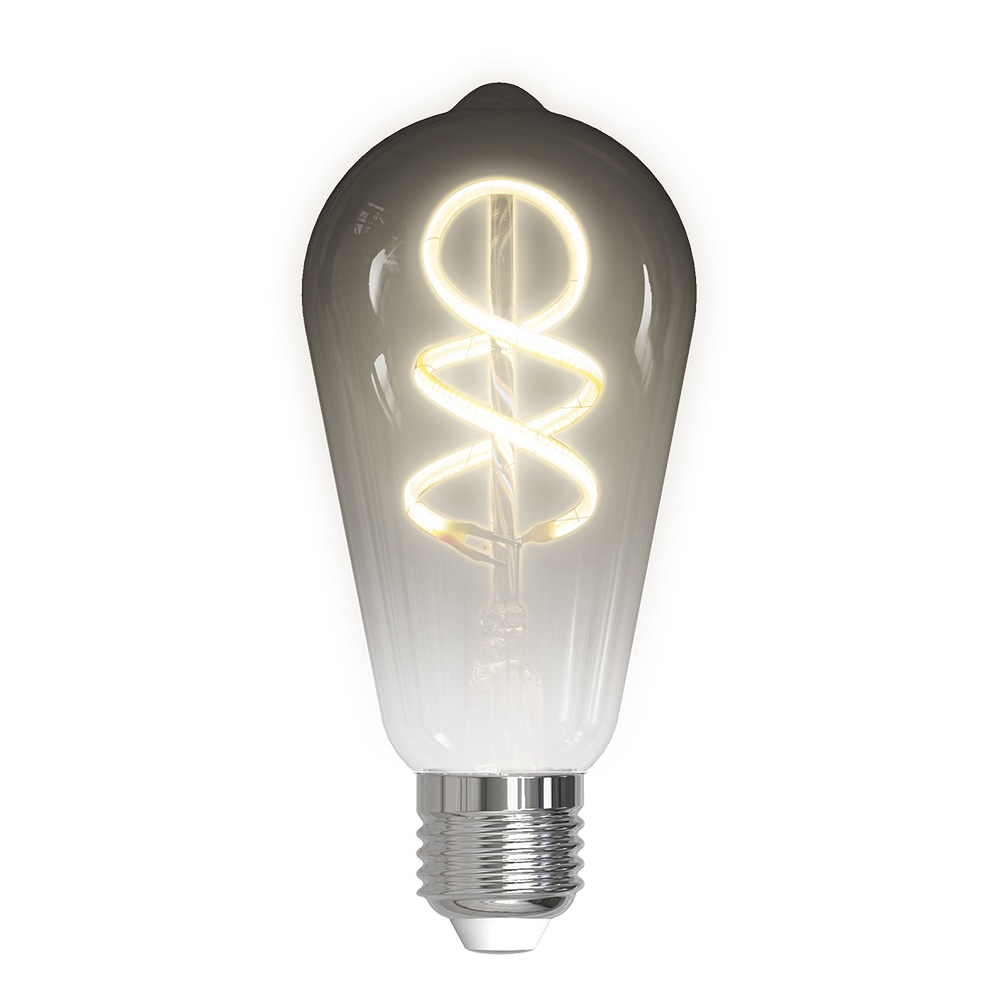 Deltaco Smart Home Filament LED-Lampa E27 ST64 Smokey