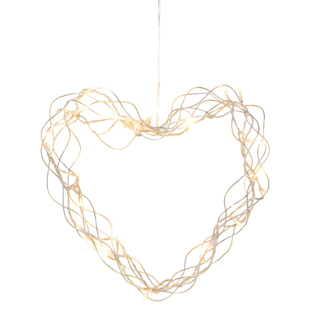 Day Heart Ljuskrans med timer - 35cm