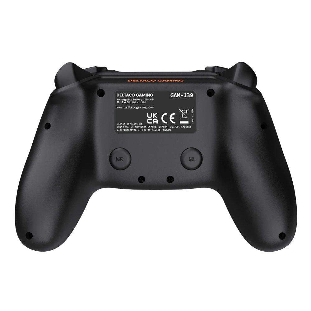 Deltaco Gaming Handkontroll till PC / Playstation 4 Svart