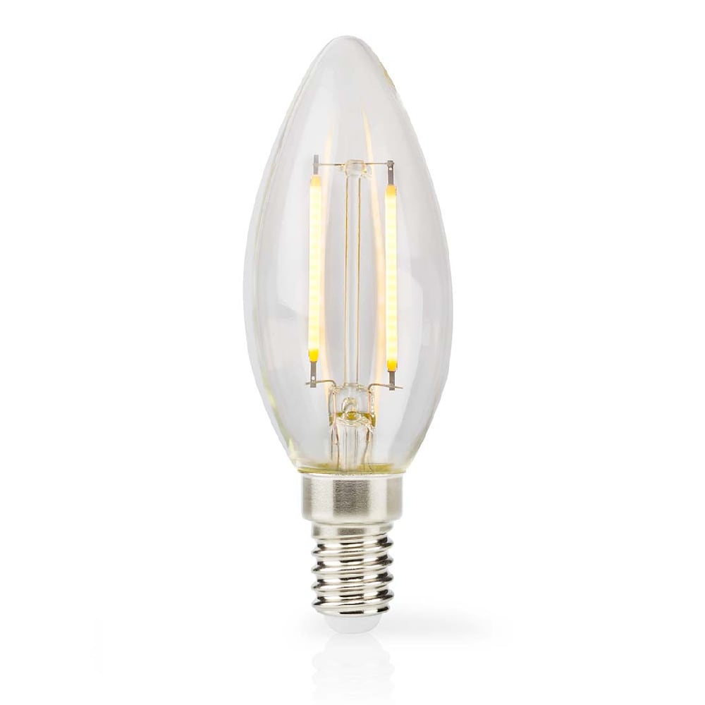 Nedis Klar LED-lampa Varmvit E14, kron, 7W, 806lm, 2700K