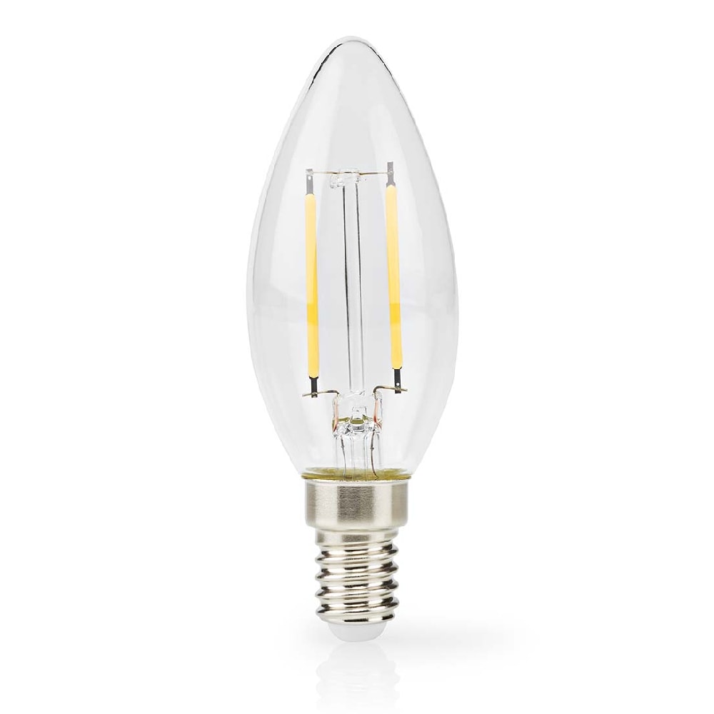 Nedis Klar LED-lampa Varmvit E14, kron, 7W, 806lm, 2700K
