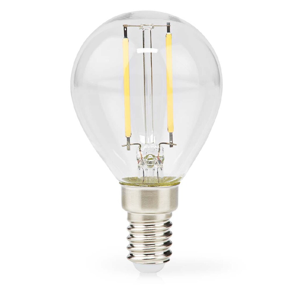 Nedis Klar LED-lampa Varmvit E14, G45, 2W, 250lm, 2700K