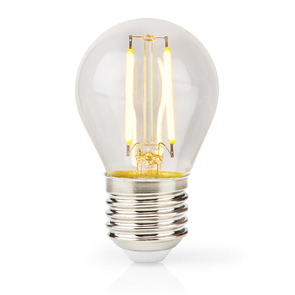 Nedis Klar LED-lampa Varmvit E27, G45, 2W, 250lm, 2700K