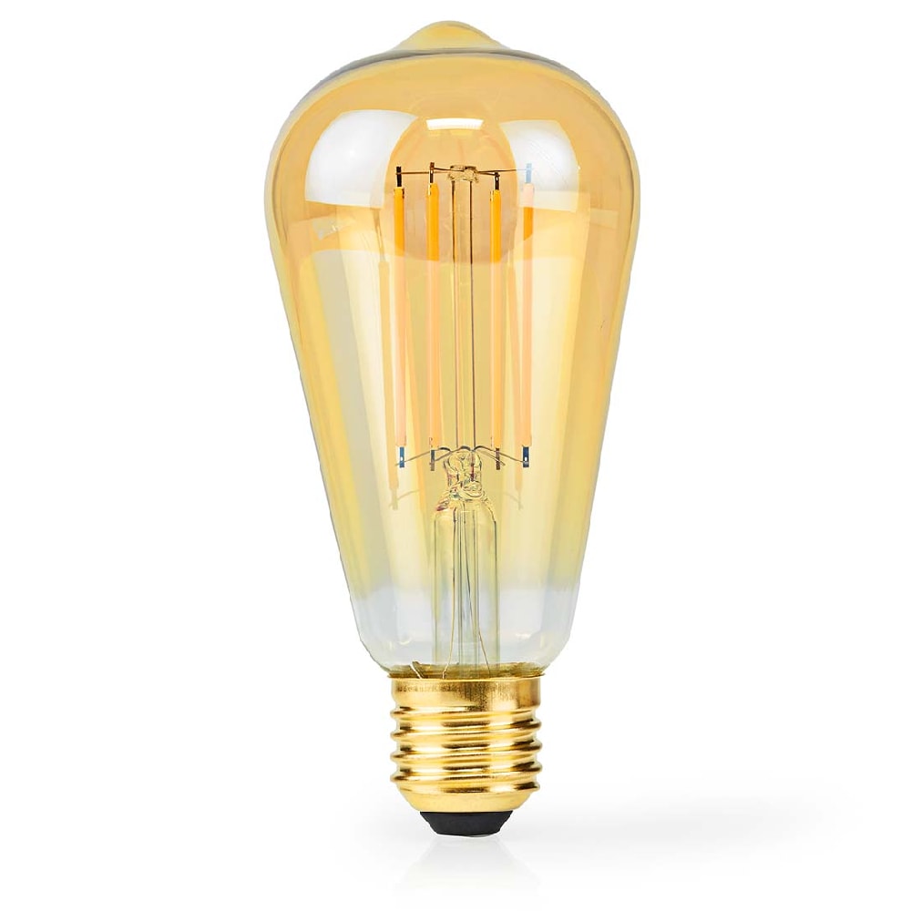 Nedis Dimbar LED-lampa Extra varmvit E27, ST64, 4.9W, 470lm, 2100K