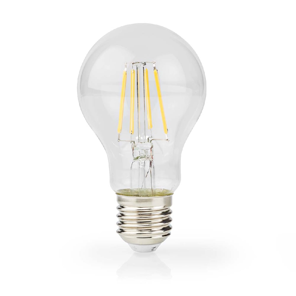 Nedis Klar LED-lampa Varmvit E27, A60, 8W, 1055lm, 2700K