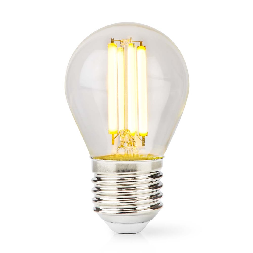 Nedis Klar LED-lampa Varmvit E27, G45, 7W, 806lm, 2700K