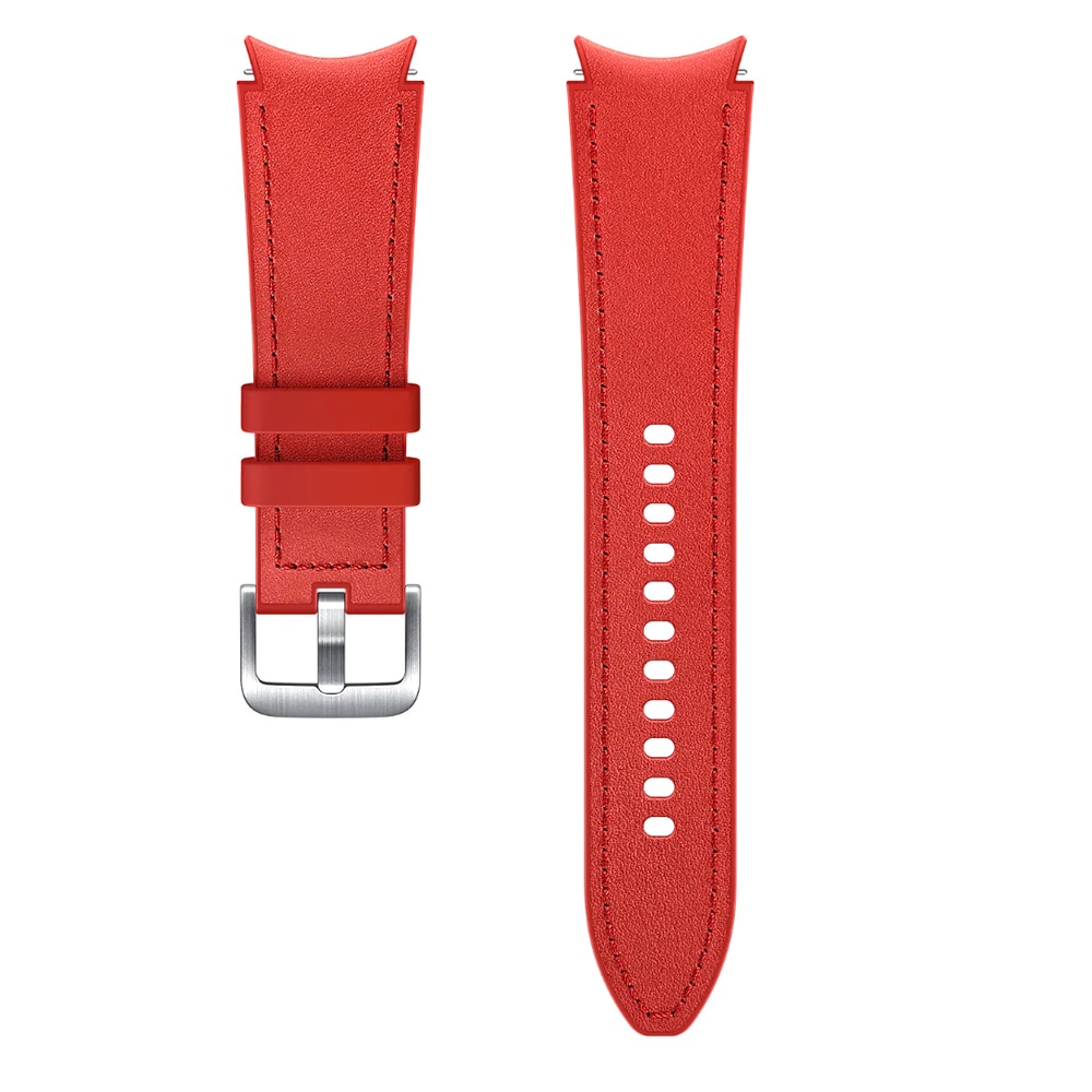Samsung Galaxy Watch 4 Hybrid Leather Band 20mm M/L Röd