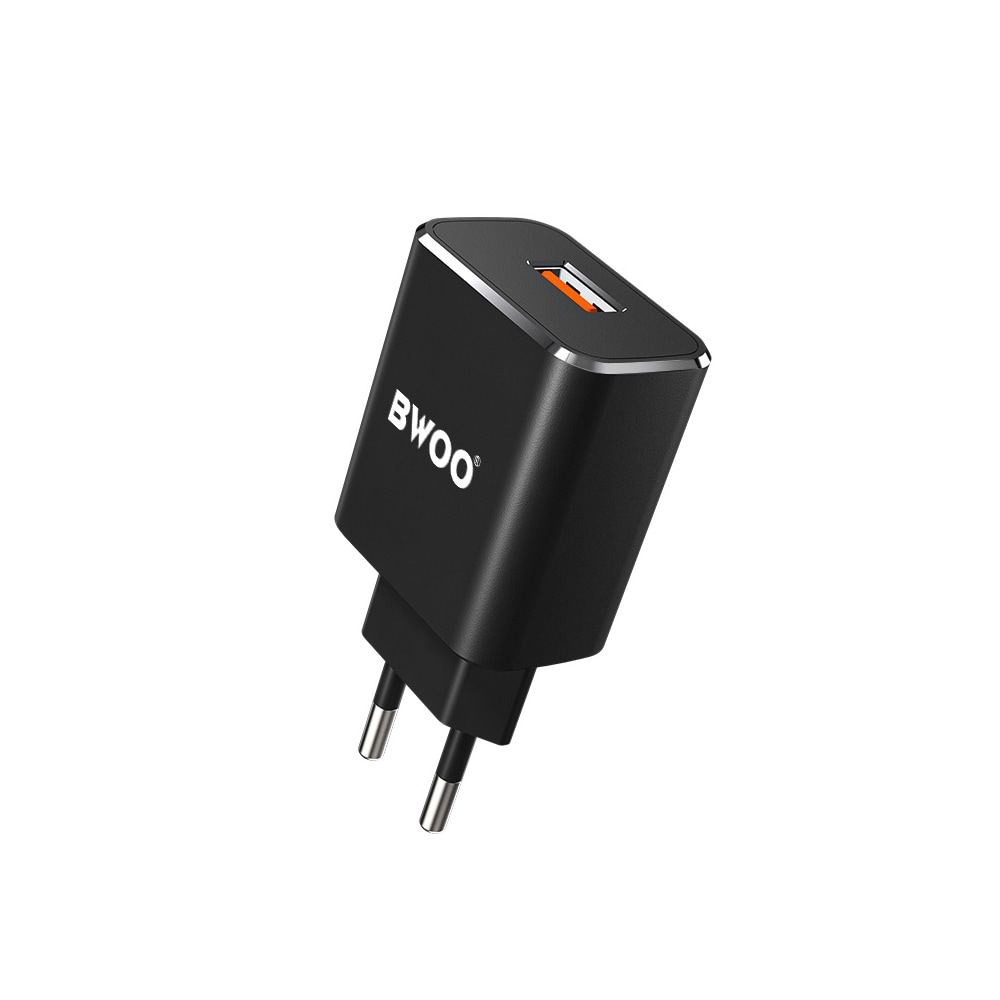 BWOO QC 3.0 USB-laddare - Svart