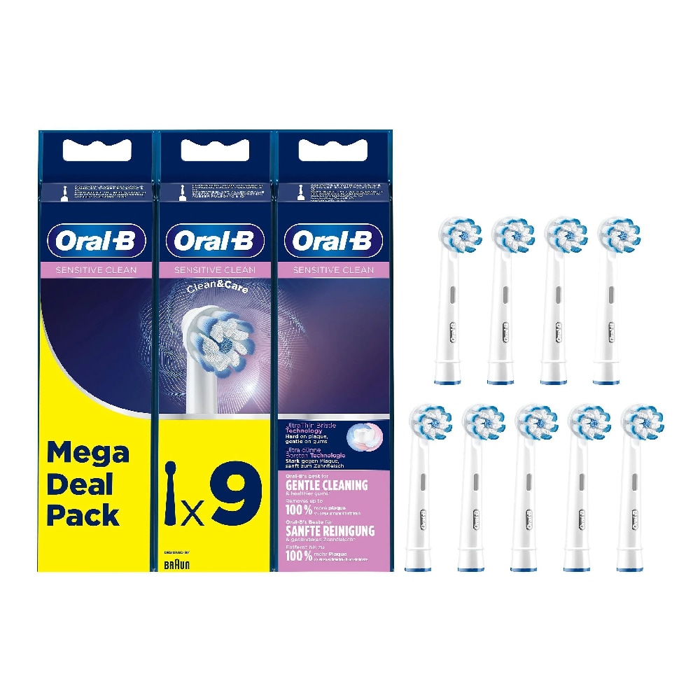 Oral-B Sensitive Clean Tandborsthuvud - 9-pack