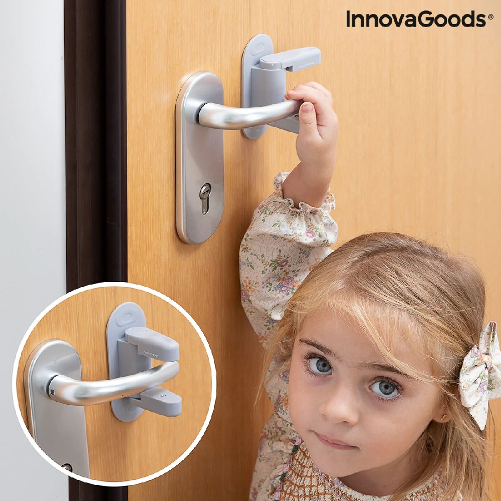 InnovaGoods Barnlås för dörrhandtag - 2-pack
