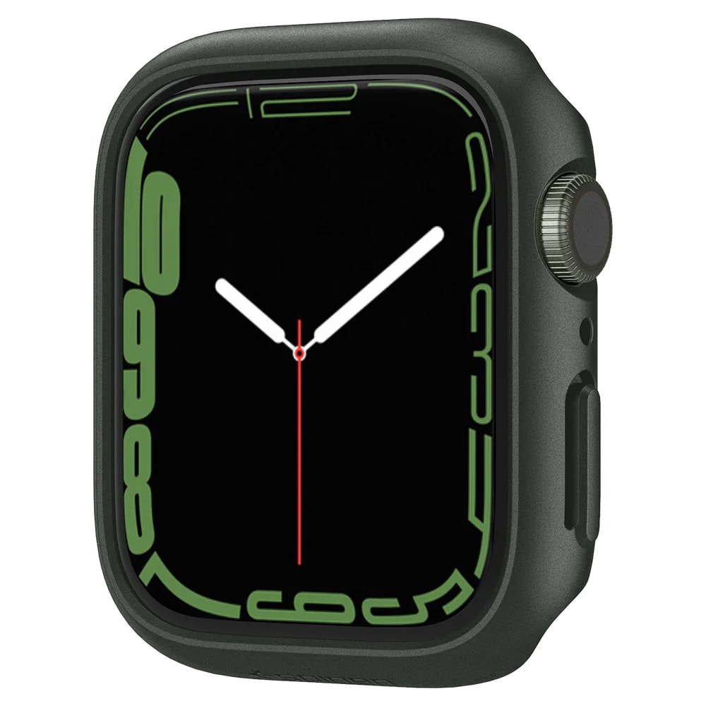 Spigen Thin Fit Skydd Apple Watch 7 45mm Grön